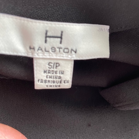 H Halston Black Wide Leg Jumpsuit - Picture 6 of 7